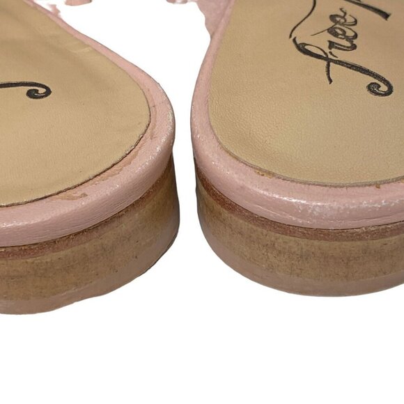 Free People Sienna Mules Size 5.5-6  (36) Leather Ruffle Slides Pointy Toe - Picture 12 of 15